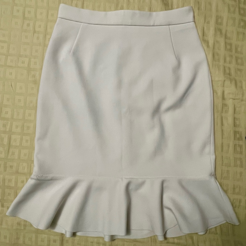 H&M White Mermaid Skirt Size 10